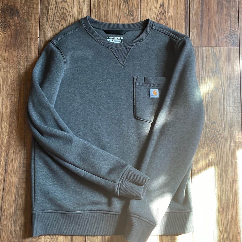 Gray Cahartt crew neck